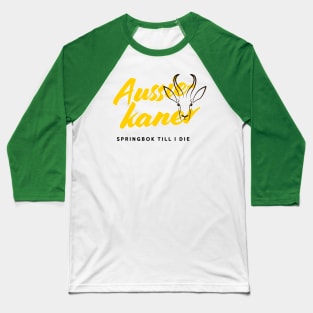 Aussiekaner Springbok till I Die Baseball T-Shirt